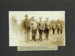 Governor Marcus H. Holcomb, General Lucien Burpee, Major J. Moss Ives and Mayor Clifford Wilson Reviewing the Home Guard on July 4, 1918