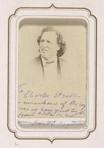 From the Fairy Wedding Album: Autographed image of Daniel T. Ba....? with person note to Charles Stratton (version 1)