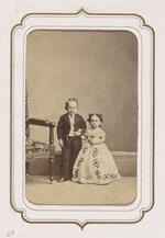 From the Fairy Wedding Album: Commodore Foote (Charles Nestel) and the Faerie Queen (Eliza Nestel)