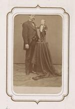 From the Fairy Wedding Album: Dudley Foster and unknown man, Foster standing atop a table
