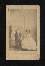 Photograph: George Washington Morrison Nutt and Minnie Warren as groomsman and bridesmaid