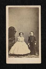 Photograph: George Washington Morrison Nutt and Minnie Warren standing side by side