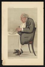 Caricature: P.T. Barnum by Leslie Ward for Vanity Fair (owned by the Bridgeport History Center)