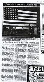 A female tax rebel's 1952 visit to the Klein