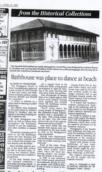 Bathhouse was place to dance at beach