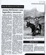 James McGovern was legendary newsman