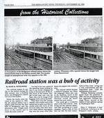 Railroad station was a hub of activity