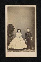 Photograph: George Washington Morrison and Minnie Warren standing side by side