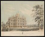 Lithograph: Iranistan, an Oriental Villa (owned by the Bridgeport History Center)