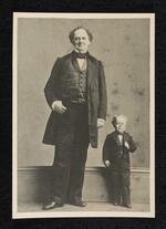 Photograph: Barnum and George Washington Morrison standing side by side