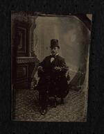 Tintype: A.S. Middlebrook seated in chair