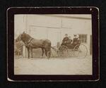 Photograph: A.S. Middlebrook, wife, and friends in horse carriage