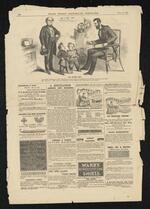Newspaper: Illustration of Tom Thumb with Abraham Lincoln from Frank Leslie's Illustrated Newspaper