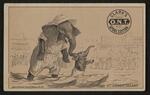 Trade card: Set of nine trade cards featuring Jumbo the Elephant (card 8)