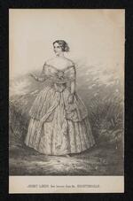 Lithograph: First Lessons from the Nightingale featuring Jenny Lind