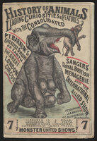 Booklet: "History of Animals..." 1882