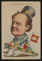 Trade cards: Card set entitled Every Man Rides His Own Hobby including P.T. Barnum
