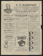 Program: Set of two of P.T. Barnum's Daily Programs for May 15, 1880