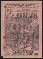 Courier: Fall of Babylon at Oakland Garden, June 30, 1890