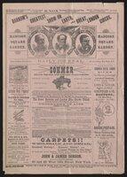 Program: Barnum's Greatest Show on Earth Madison Square Garden, 1884 [red paper]