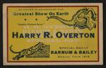 Ticket: Barnum and Bailey annual tour, 1918