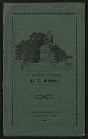 Booklet: To Perpetuate the Name of Barnum by S.D. Aders
