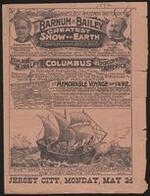 Courier : The Barnum and Bailey Greatest Show on Earth, Imre Kiralfy's Columbus and the Discovery of America 1887; 1892;1892