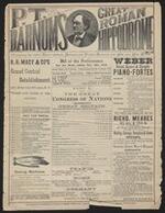 Program: P.T. Barnum's Great Roman Hippodrome bills of performance for 1874