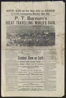 Courier: P.T. Barnum's Great Traveling World's Fair for Boston, Mass., May 12, 1873