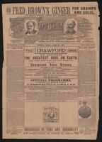 Courier: The Barnum and Bailey Greatest Show on Earth for Lowell, Mass., June 22, 1891 [red paper]