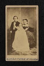 Photograph: "Gen. Tom Thumb, Wife, & Child" (version 2)