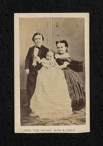 Photograph: "Gen. Tom Thumb, Wife, & Child" (version 1)