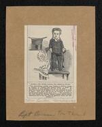 Clipping: Adverisement for General Tom Thumb, Junior, the American Dwarf