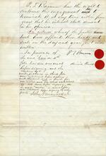 Document: Employment contract between P. T. Barnum and Mercy Lavinia Warren, 1862 page 4