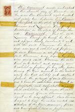 Document: Employment contract between P. T. Barnum and Mercy Lavinia Warren, 1862