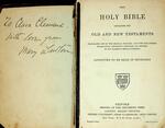 Clara Clemens' Bible Inside Cover Inscription