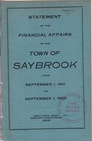 Statement of the Financial Affairs of the Town of Saybrook