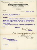 009 Probate Certificate Letter: Southern New England Telephone Co.