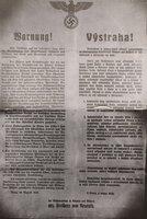 Announcement of occupation policies in Czechoslovakia (in German)