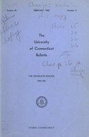 University of Connecticut Graduate Catalog, 1950-1951
