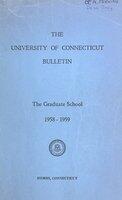 University of Connecticut Graduate Catalog, 1958-1959