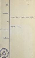 University of Connecticut Graduate Catalog, 1965-1966