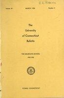 University of Connecticut Graduate Catalog, 1952-1953