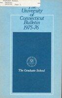 University of Connecticut Graduate Catalog, 1975-1976