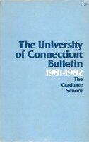 University of Connecticut Graduate Catalog, 1981-1982