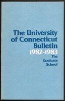 University of Connecticut Graduate Catalog, 1982-1983