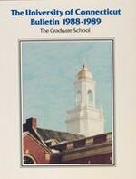 University of Connecticut Graduate Catalog, 1988-1989