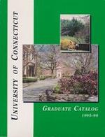 University of Connecticut Graduate Catalog, 1995-1996