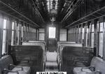 Interior view of New Haven Railroad suburban coach 1912