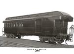 New Haven Railroad wooden combination baggage and smoking car 2345
